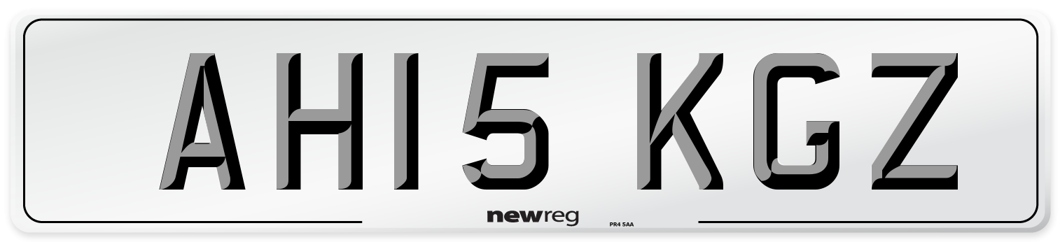 AH15 KGZ Number Plate from New Reg